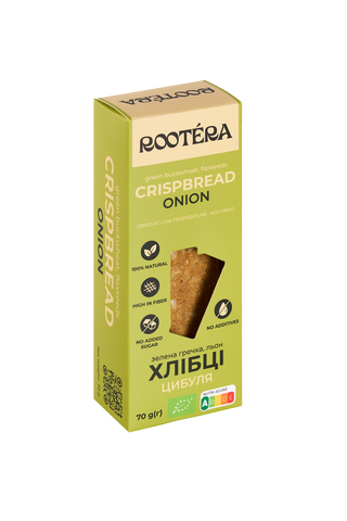 Хлебцы Лук из семян льна и зеленой гречки 95 г HRB095 фото