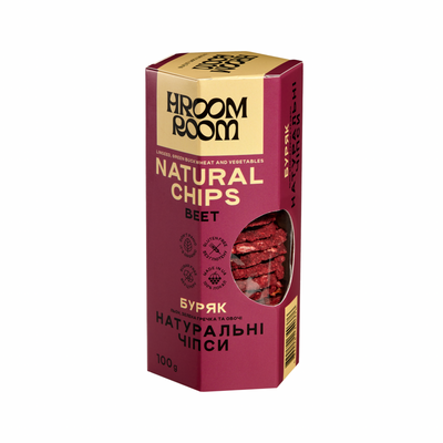 Chips Beet HROOM ROOM from flax seeds, green buckwheat and vegetables 100 g