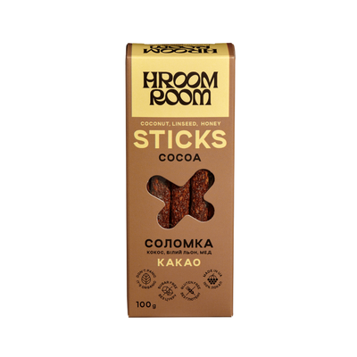 Sweet Cocoa HROOM ROOM Sweet straw - cocoa, coconut and white flax seeds 100 g