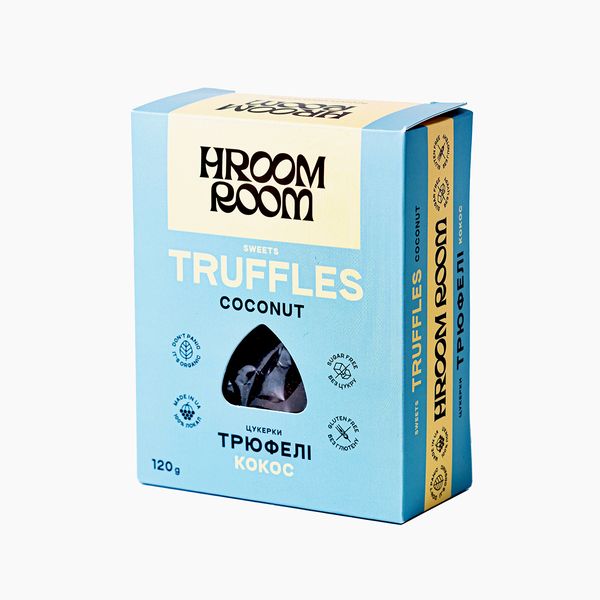 Конфеты Кокос и курага HROOM ROOM Трюфель - кокос и курага с орехом 120 г HRCA001 фото