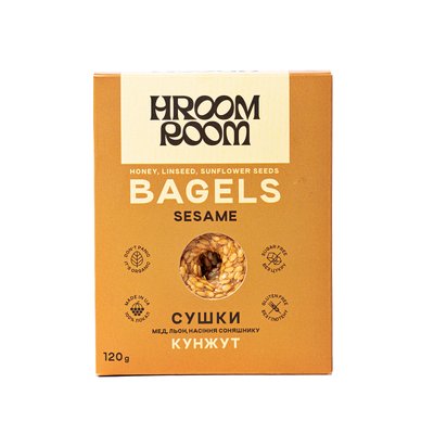 Cakes Sesame HROOM ROOM Honey dried - sesame from flax seeds and fruits 120 g