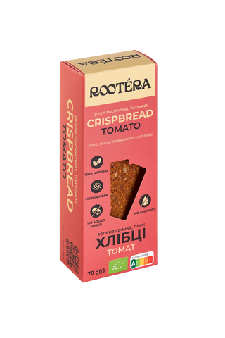 Хлебцы Томат из семян льна и зеленой гречки 95 г HRB094 фото